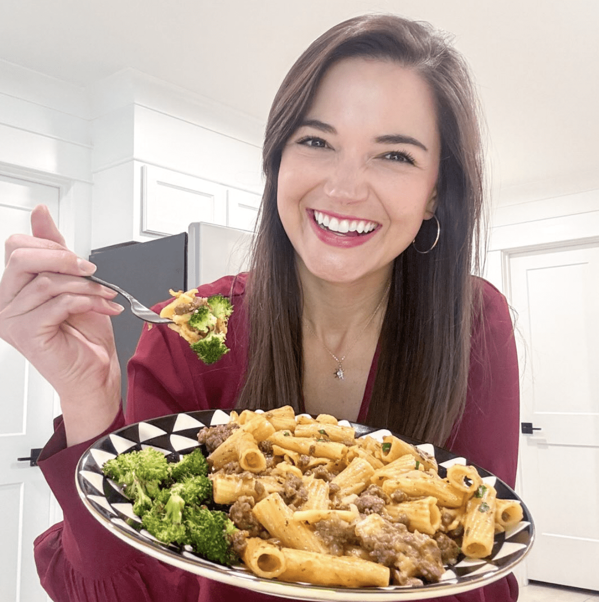 Holley in her kitchen