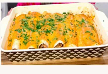 Healthy'ish Chicken Enchiladas