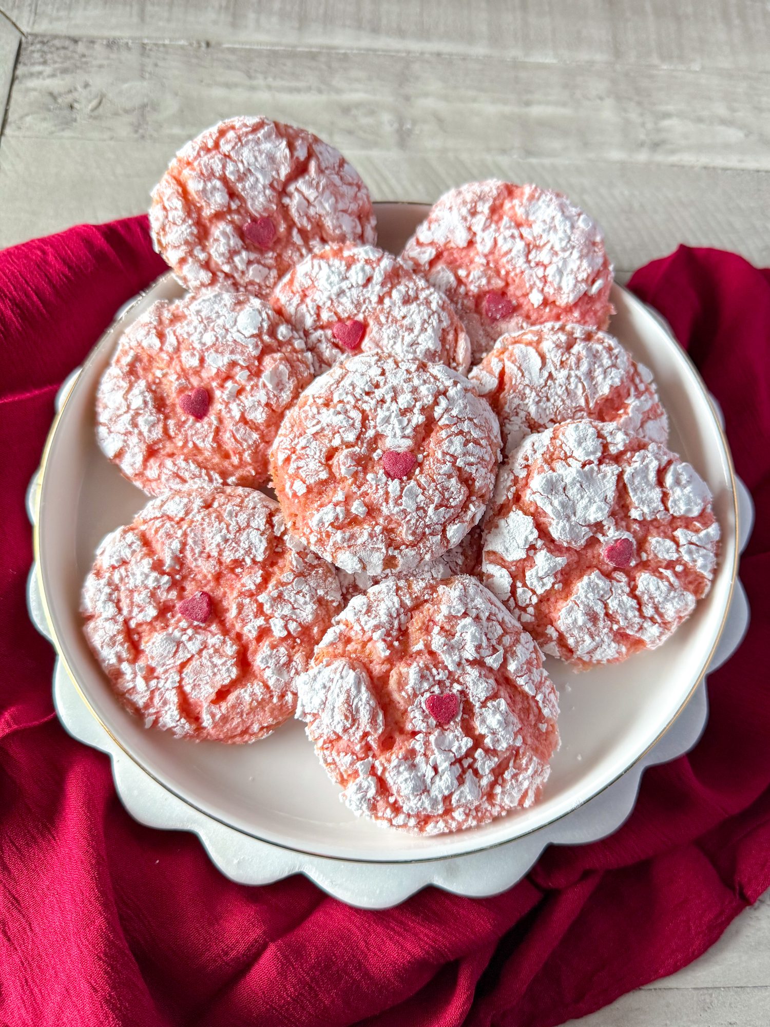 Strawberry Valentines Cookies