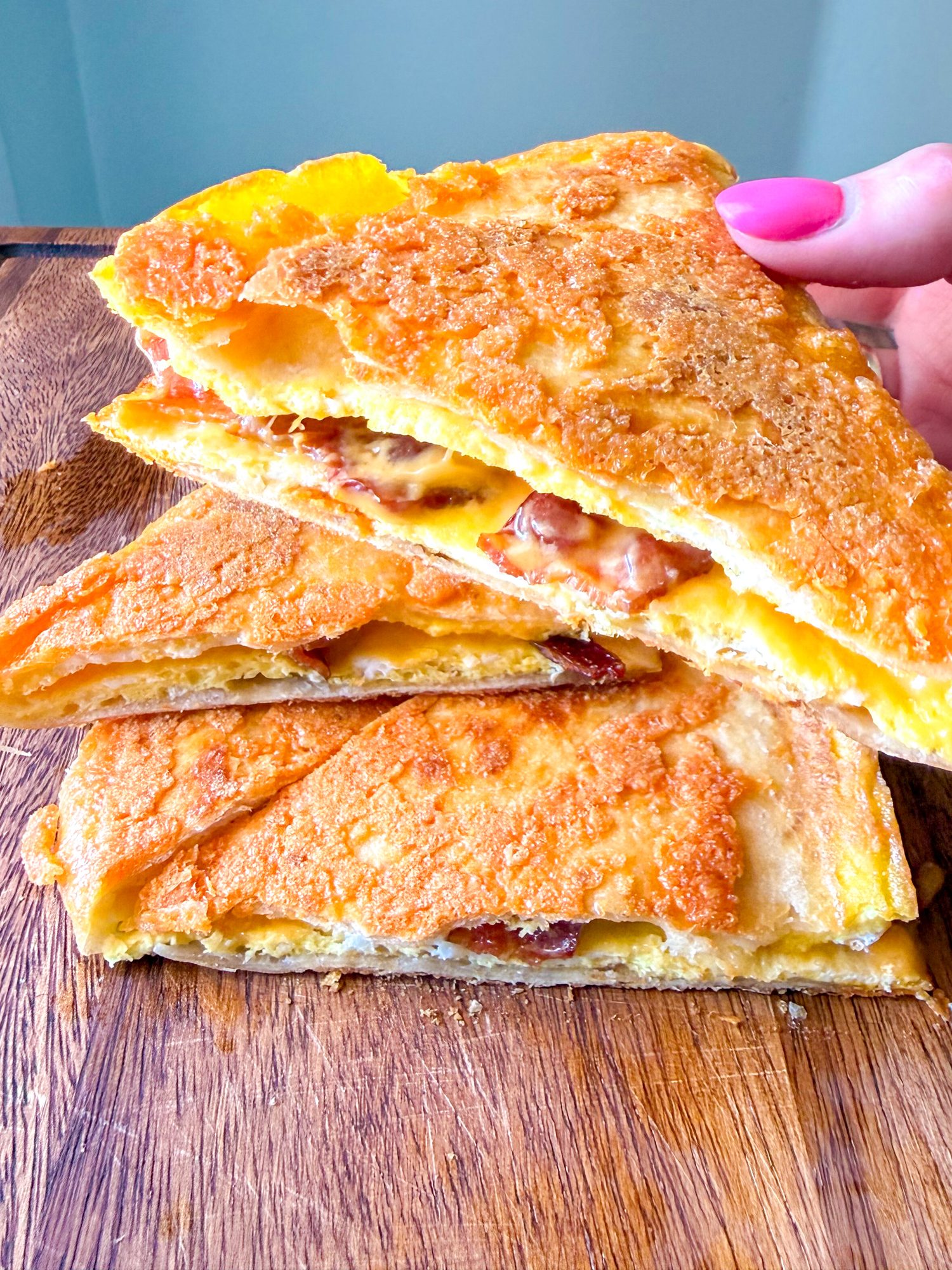Crunchy Breakfast Quesadilla