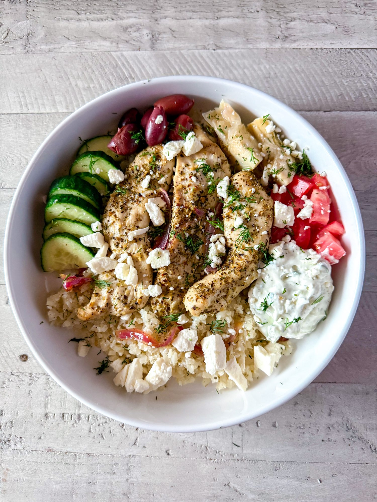 Sheet Pan Greek Chicken Bowls