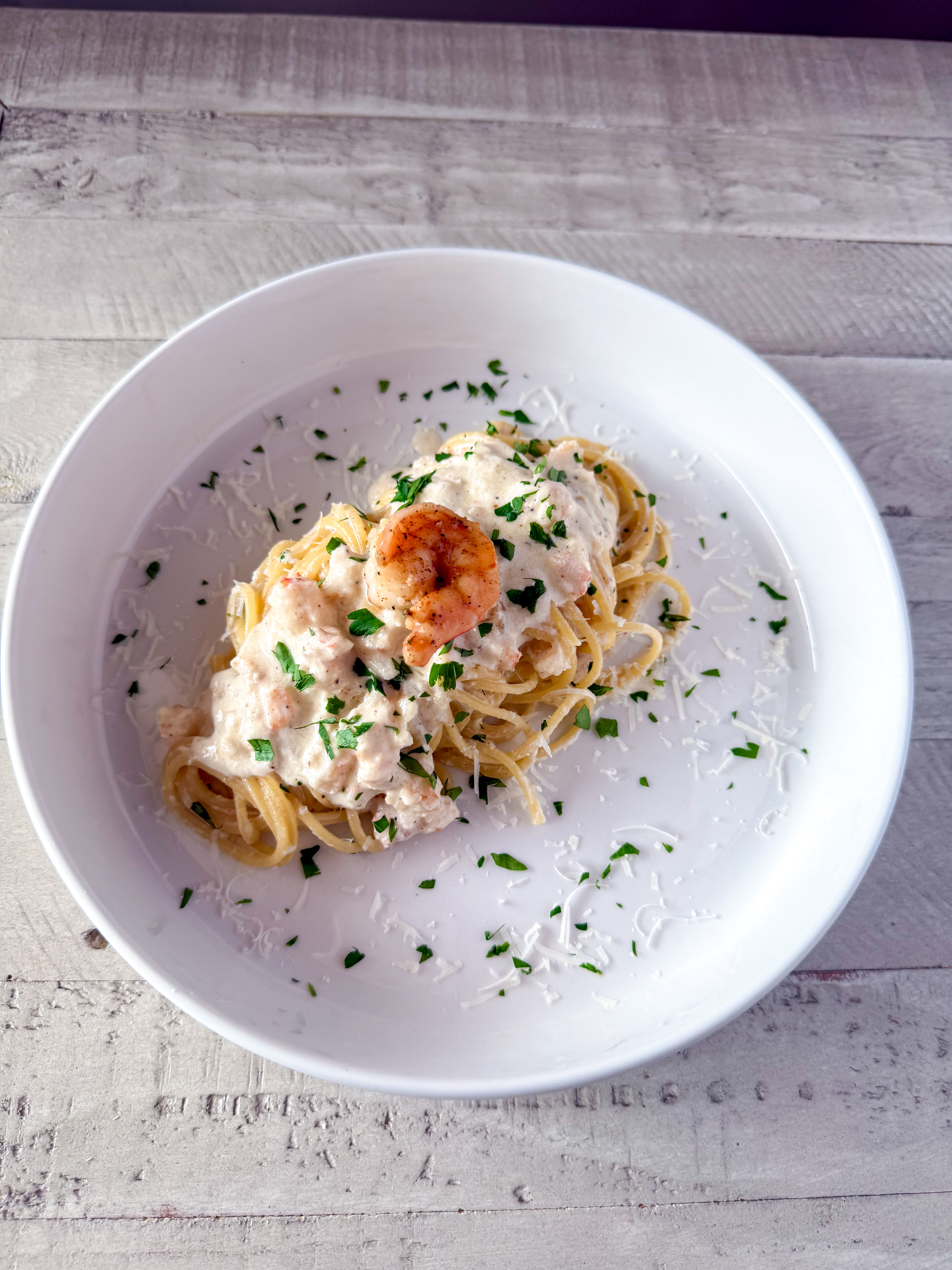 30 minute Shrimp Alfredo