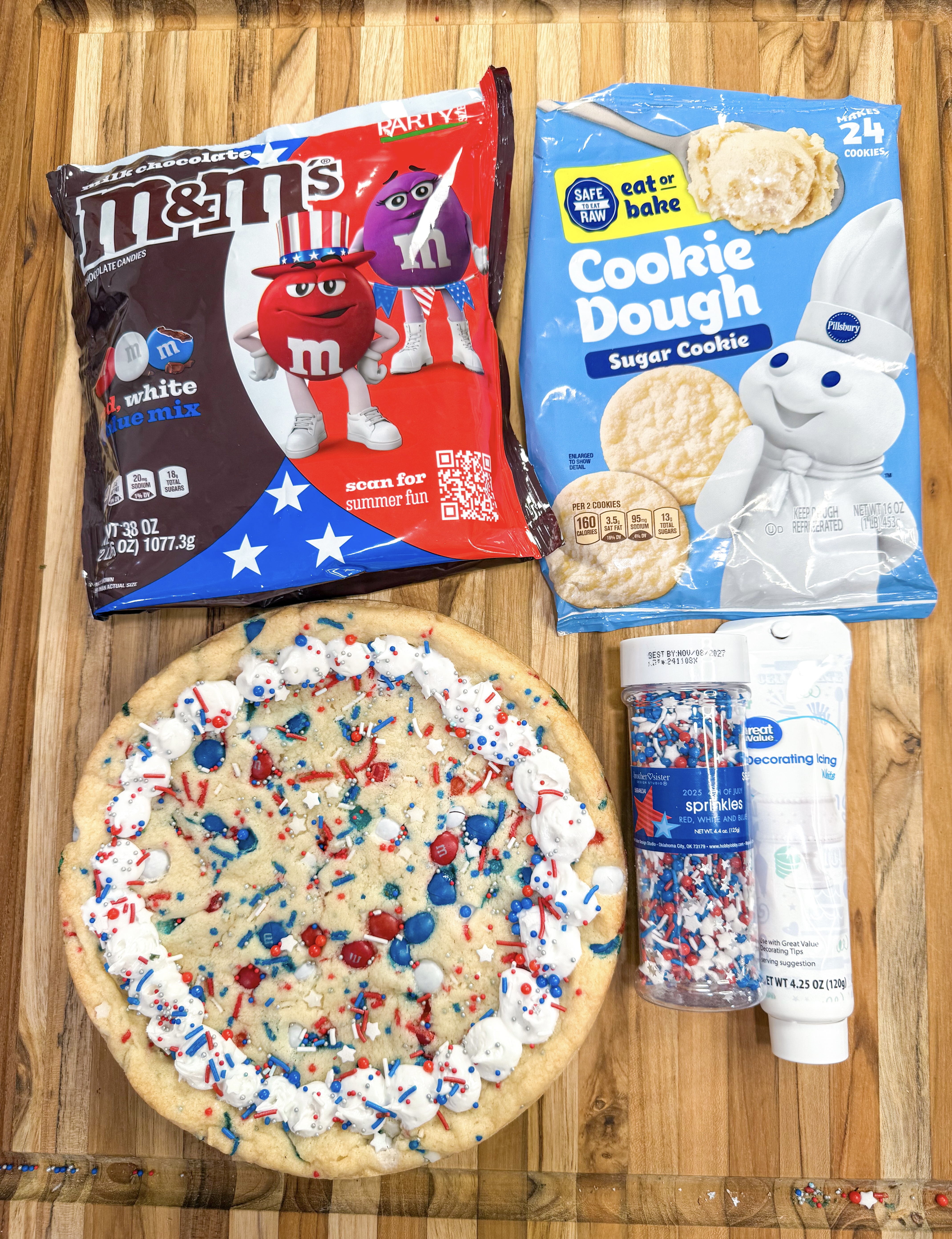 4-Ingredient 4th of July Cookie Cake photo 1